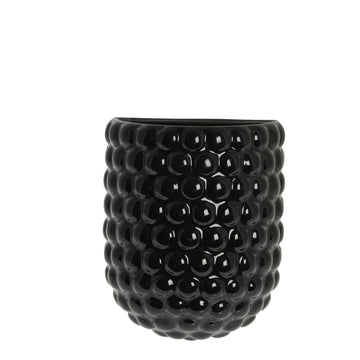 Dotsie wall pot H20 cm. black