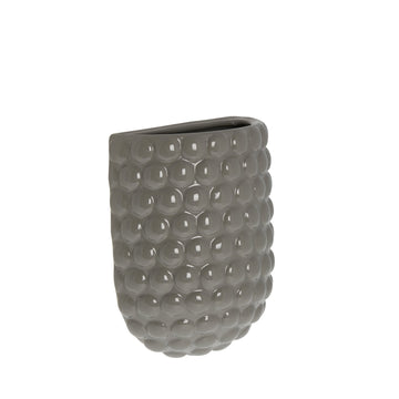 Dotsie wall pot H20 cm. grey