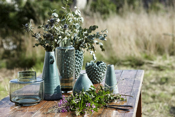 Hedria vase H30 cm. grønn