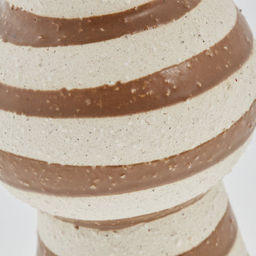 Aniella vase H20 Ø9 cm. gyldenbrun