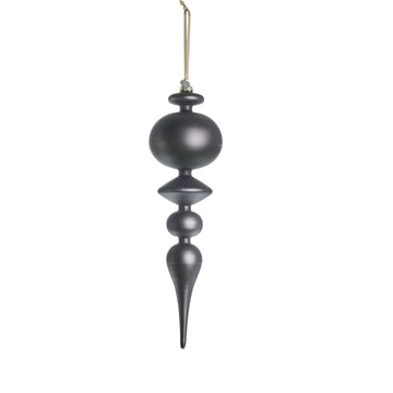 Noria julekule 35 cm. mørkegrå