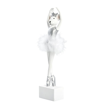 Salinna dekorasjon Polyresin L8xB5XH32,5 cm. hvit