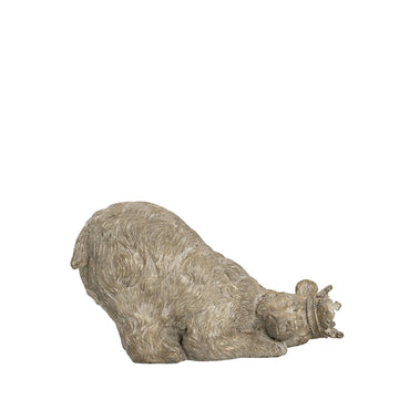 Sebina dekorasjon Polyresin L19,5xB11,5XH11,5 cm. antikk lys gull
