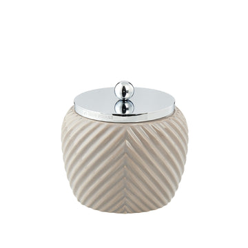 Milda krukke H12xB12 cm. brun
