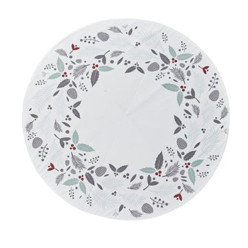 Cristivia juletreteppe D110 cm. hvit