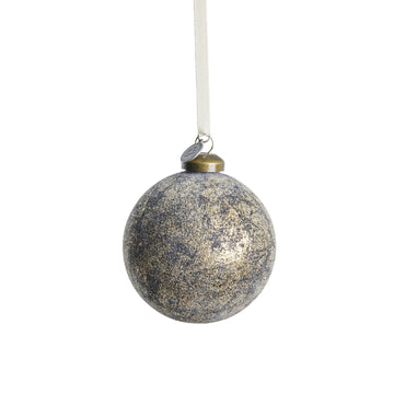 Clearena julekule 8X8 cm. mørkeblå
