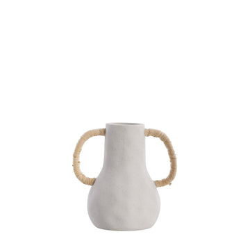 Ayelle vase H21,5 cm. lysegrå