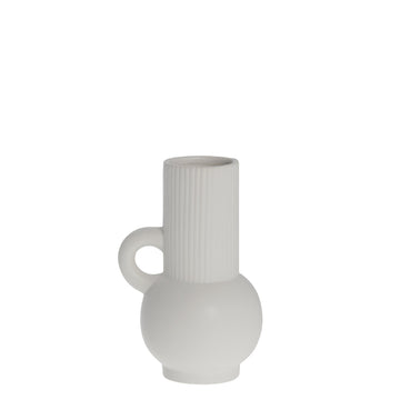 Anine vase H19 Ø12,5 cm. hvit