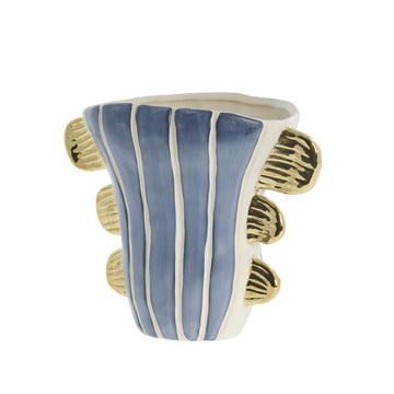 Valentina vase 19,5x13 cm. blå