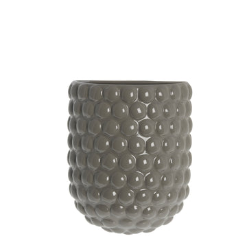 Dotsie wall pot H20 cm. grey