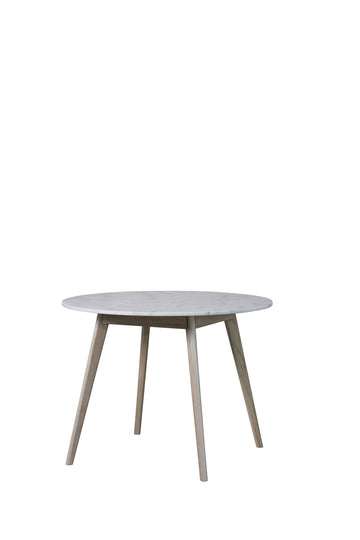 Ellie spisebord H75 Ø100 cm. hvit vasket