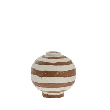 Aniella vase H11 Ø11,5 cm. gyldenbrun