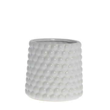 Dotsie potteskjuler H19 Ø20 cm. hvit