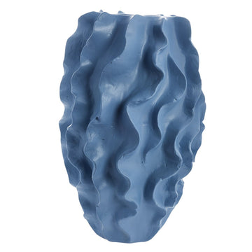 Sannia vase H48 cm. bleknet blått