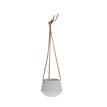 Dotsie potteskjuler H9 Ø12 cm. hvit