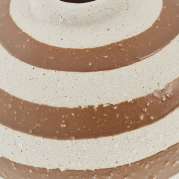 Aniella vase H13,5 Ø14 cm. gyldenbrun
