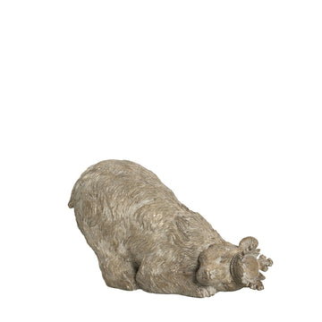 Sebina dekorasjon Polyresin L19,5xB11,5XH11,5 cm. antikk lys gull