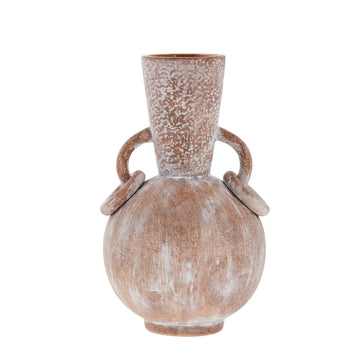 Avillia vase H26,6 Ø26 cm. terrakotta