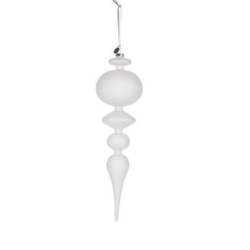Noria julekule 35 cm. hvit