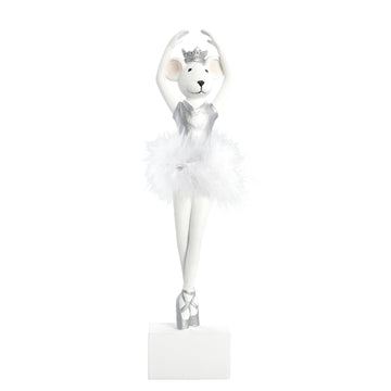 Salinna dekorasjon Polyresin L8xB5XH32,5 cm. hvit