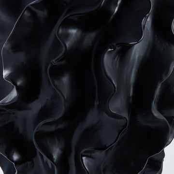 Sannia vase H48 cm. svart