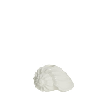 Shellille lysestake musling D11.5 H6 Hvit