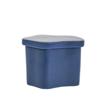 Brime-krukke H15 x B15,6 cm. Blå