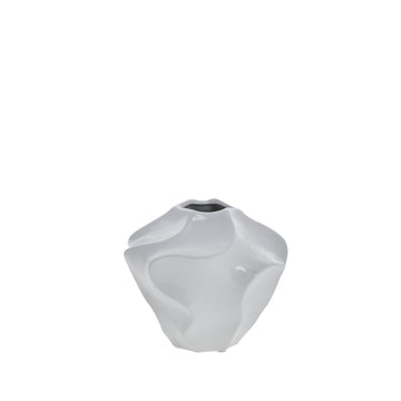 Jinia vase 17,5x17,5 cm. Hvit