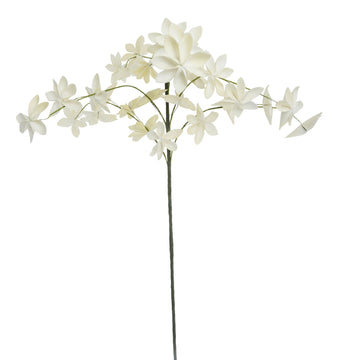 Happia blomsterdekorasjon H7 cm. Gul