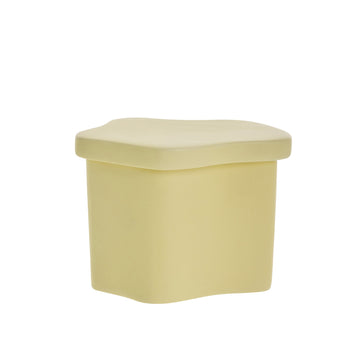 Brime-krukke H15 x B15,6 cm. Gul