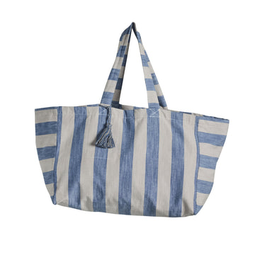 Felima toteveske stripete / 50x25 cm lin/blå