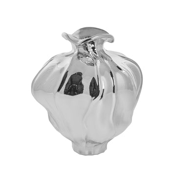 Celeste-vase D H25 sølv