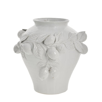 Limone-vase D30,5 H29 Hvit