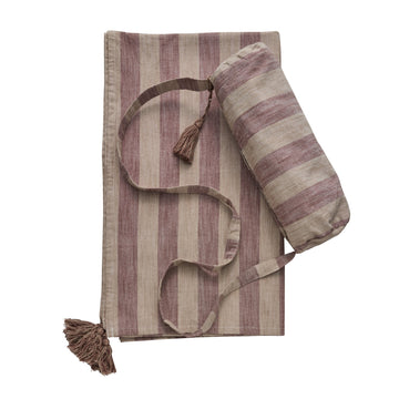 Felima strandteppe stripete / 200x140 cm Tigersøye/Rose Tan