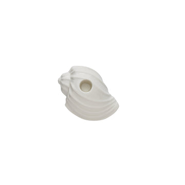 Shellille lysestake musling D11.5 H6 Hvit