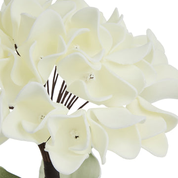 Happia blomsterdekorasjon H23 cm. Gul
