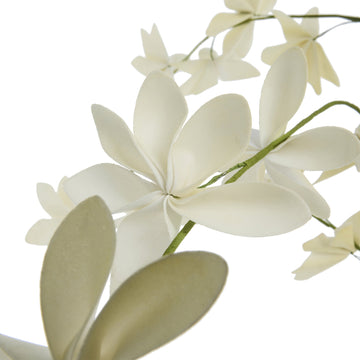 Happia blomsterdekorasjon H7 cm. Gul