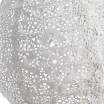 Lunaria solcellelykt D20 x H20 hvit