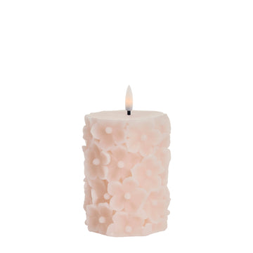 Hysille LED-lysblomst H10 rosa