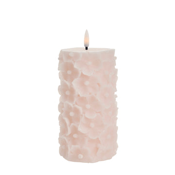 Hysille LED-lysblomst H14,5 rosa