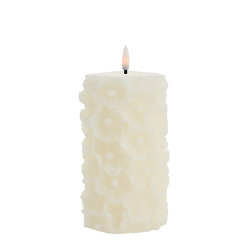 Hysille LED-lysblomst H14,5 Off White