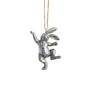 Selille kaninpynt H9.5 sølv