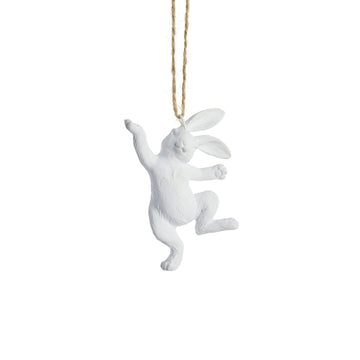 Selille kaninpynt H9,5 Hvit