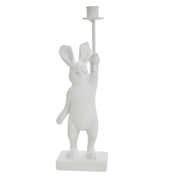 Selille kaninlysestake H18,5 Hvit