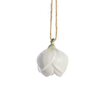Dehlia sett med 2 blomsteroppheng Off White