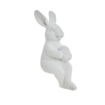 Selille kanindekorasjon H16,5 Hvit
