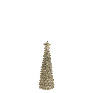 Serafina juletre H19,5 cm. lys gull