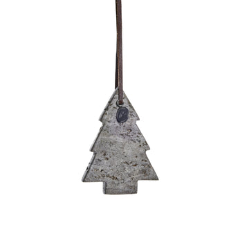 Elina marmor ornament 10 cm. brun