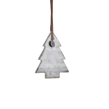 Elina marmor ornament 10 cm. mørk sand
