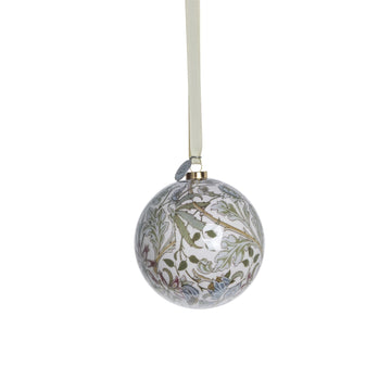 Herle julekule H8 cm. råhvit